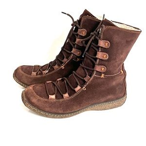 TIMBERLAND Reykir Ghillie Style 69318 Brown Suede Lace up boots Women’s Size US7